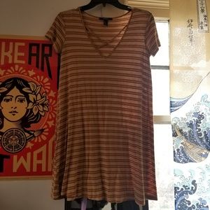 Burnt Orange/Gold Sun Dress